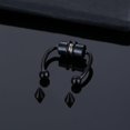 thumbnail image 2 of Horseshoe Septum Nose Ring Fake Nose Ring Hoop Nose Cuff Non Piercing, 2 of 5