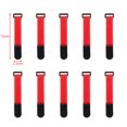 thumbnail image 1 of 10Pcs 2.5cm Width Nylon Cable Ties Reverse Buckle Strap Reusable Self Adhesive Tape Fastener Hook Loop Fixed Strap Sticky 2.5x15CM-B 10Pcs, 1 of 6