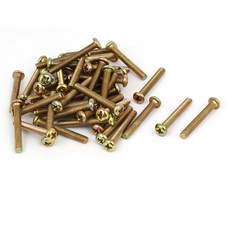 

Uxcell M4 x 30mm Fully Thread Round Head Machine Screws Bolts Fasteners (50-pack)