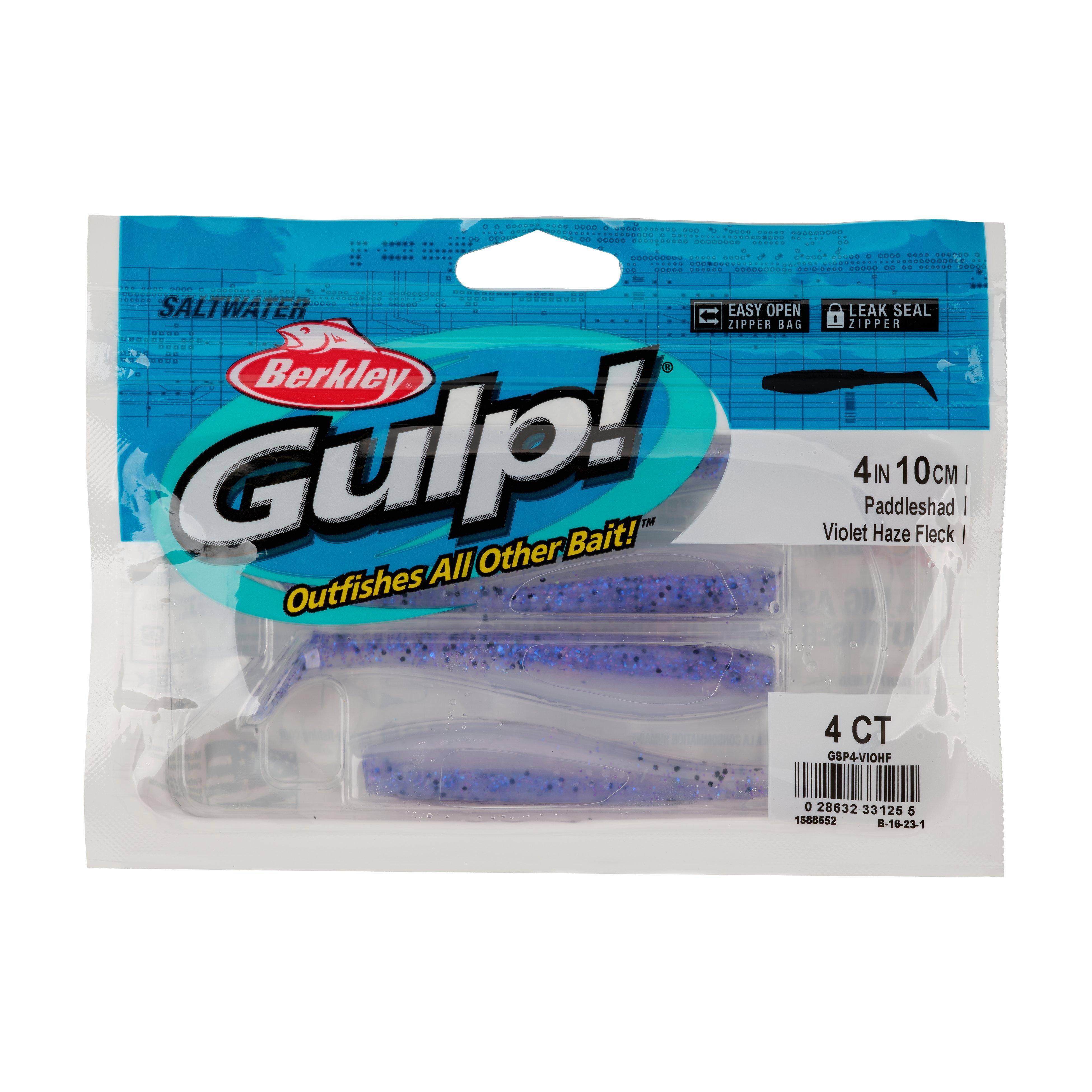 Berkley Gulp!® Saltwater Paddleshad, 4 in, Violet Haze Fleck
