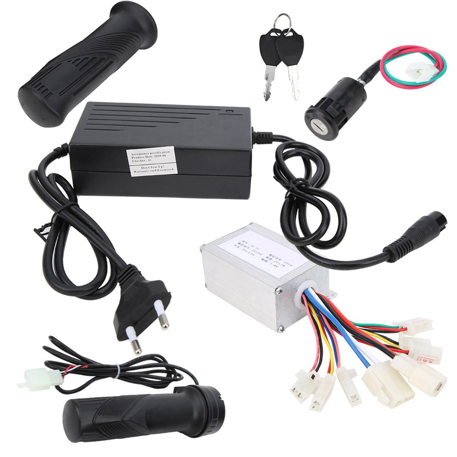 Henmomu 24V 250W Electric Scooter Motor Controller Kit Electric Lock EU
