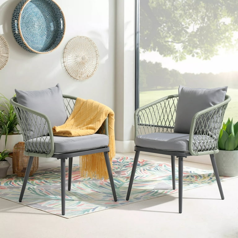 OC Orange-Casual Outdoor Dining Chair, All-Weather Wicker patio