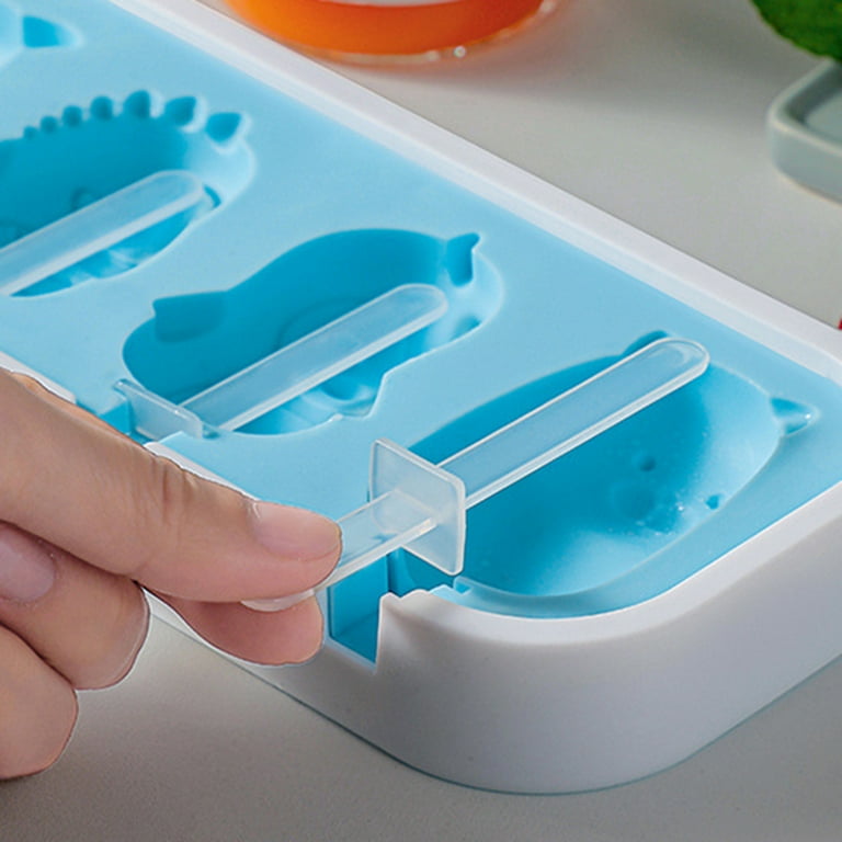 DIY Popsicle Ice Cream Molds - 4 Cavities, Frozen Ice Maker, BPA Free, for  Children's Homemade Popsicle Mold Artifact 