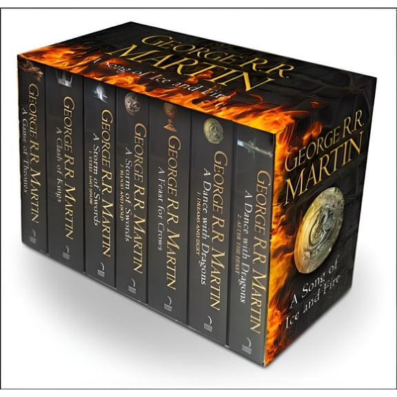 Game of Thrones by George RR Martin -A Song of Ice and Fire 7 Books - Fiction - Paperback