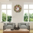 thumbnail image 7 of 18" Summer Fall Wreath for Front Door - Artificial Flower & Berry Wreath with Welcome Sign - All-Season Greenery Decor for Porch, Wall & Window, 7 of 7