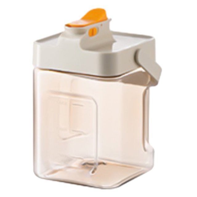 2.3L Large Capacity Plastic Beverage Dispenser- Drink Dispenser with Tap Ice Lemonade Juices Container with Lid- Fruit Teapot Lemonade Milk Bucket Drink