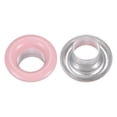 thumbnail image 4 of Uxcell 100PCS Grommets Eyelets 1/5 Inch (5mm) ID Hole Metal Self Backing Eyelet with Washers for Leather Pink, 4 of 6