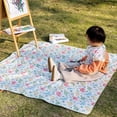 thumbnail image 6 of 130x130cm Spill Proof Mat for Baby Machine Washable and Lightweight Highchair Floor Mat for Home and Outdoor, 6 of 8
