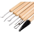thumbnail image 7 of Haobase 11 Pcs Wooden Handle Clay Pottery Sculpting Tools, 7 of 7