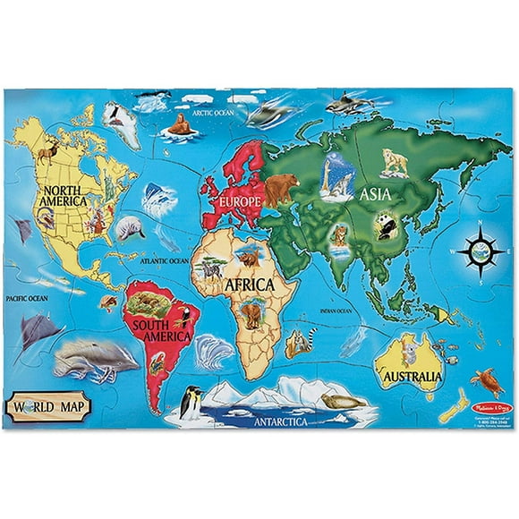 Rompecabezas de mapas de Melissa & Doug