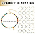 thumbnail image 3 of YYKihy Colorful Ankle Bracelets For Women Cute Beaded Initial Ankle Bracelet Anklets Simple Charm Anklets Jewelry For Women Birthday Ideas, 3 of 9