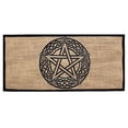 thumbnail image 5 of Indian Consigners Organic Burlap with Fabric Backing Altar Cloth Celtic Pentagram Tarot Spread Table Cover Beautiful Solid Star Table Cloth Multiple Uses Art, 5 of 5