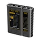 thumbnail image 1 of Probador de cable de Rojo de la computadora portátil Ethernet Ethernet RJ45 RJ11 Detector de reparación del cable de cables Portes Portes Portable Diagnoso Accesorios de Rojoes Negras Inevent EL023382-01B, 1 of 7