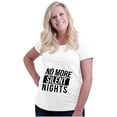 thumbnail image 4 of No More Silent Nights Christmas Bump Women's Maternity T Shirt Tee Brisco Brands 3X, 4 of 7