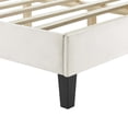 thumbnail image 6 of Modway Yasmine Channel Tufted Performance Velvet Twin Platform Bed in White, 6 of 8