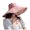 Pink, variant on Lispipm Oversize Beach Sun Hats for Women Summer Travel Reversible Hat Outdoor Wide Brim Adjustable Chin Strap Hiking Caps Beige