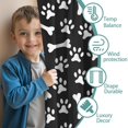 thumbnail image 3 of Blackout Kids Curtains,Paw Prints and Bones Childrens Insulated Curtains Set Of 2,Bedroom Essentials,Toddler Room Decor 42x54in(106x137cm), 3 of 4