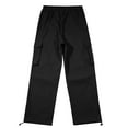thumbnail image 4 of MHFRRA Cargo Pants for Men Mens Casual Cargo Pants Relaxed Fit Lightweight Stretch Elastic Waist Drawstring Joggers Pants Pockets, 4 of 8