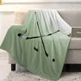 thumbnail image 3 of Throw Blanket Fleece Throw Blanket 40x50in, Golf Clubs Outdoor Sports Soft Lightweight Bed Blankets Sage Green Gradient Fuzzy Couch Blankets for All Season, 3 of 9