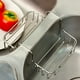 thumbnail image 5 of 2 colgadores interiores para fregadero doble de cocina, esponja para lavavajillas, estante de almacenamiento de acero inoxidable, estante para frutas, 5 of 6
