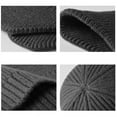 thumbnail image 2 of Toptie Winter Warm Ski Knit Beanie with Ear Covers for Men Women Soft Thick Cuffed Beanie-Navy, 2 of 4