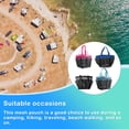 thumbnail image 3 of Toystoory Senderismo Viajar Playa Caminar Bolsas de almacenamiento de malla Bolsas de ducha colgantes Herramienta de maquillaje Cosmético Organizador Almacenamiento y organización del hogar Negro Toystoory HA065527-03B, 3 of 6