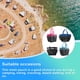 thumbnail image 5 of Bolsas de almacenamiento de malla para caminar en la playa, bolsas de ducha colgantes para piscina, herramienta de maquillaje, organizador de Almacenamiento y organización del hogar Azul claro Inteprter HA065527-04B, 5 of 6