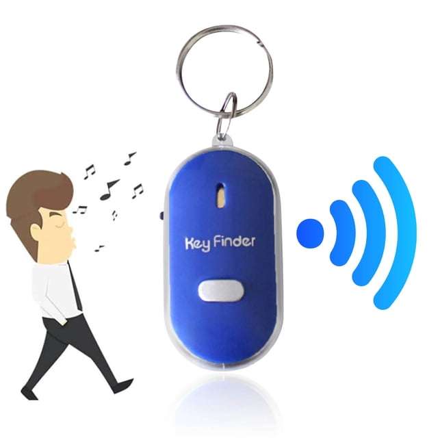 Cagogo under $5 Key Finder, Key Finder Keychain LED Light Torch, Remote Sound Control Key Locator, Whistle Activated Key Finder, Lost Item Locator Device, Keychain Flashlight Whistle