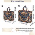 thumbnail image 2 of FORMRS Womens Corduroy Tote Bag Crossbody Shoulder Handbag with Pocket, Blue Geometric Eagle, 2 of 7