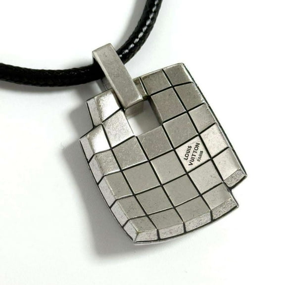 Pre-Owned Louis Vuitton Men's Damier Mosaic Pendant Necklace