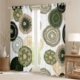 thumbnail image 2 of Erosebridal Green Mandala Black Out Curtains, Modern Minimalist Art Curtains Pack of 2 (42x63 Each), 2 of 6