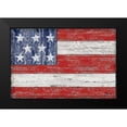 thumbnail image 2 of Brent, Paul 14x11 Black Modern Framed Museum Art Print Titled - American Flag, 2 of 5