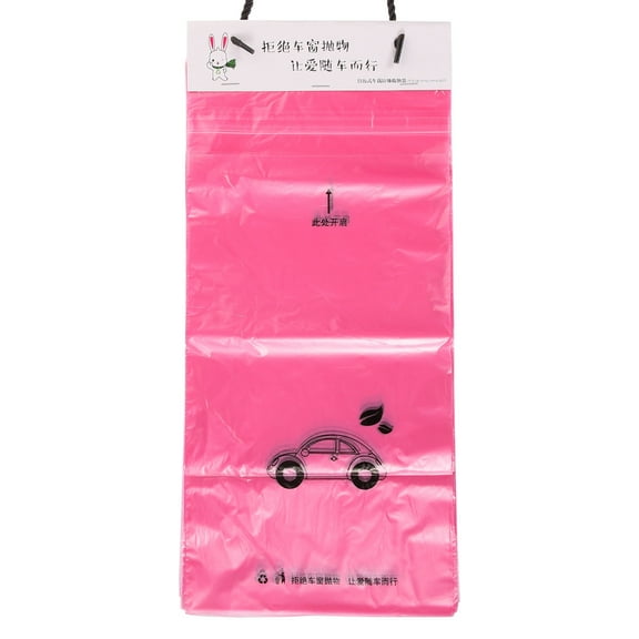 PBPBOX 50Pcs Car Vomit Bags Stick on Convenient Travel Garbage Bags for Carsickness