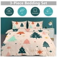 thumbnail image 6 of 3PCS Snowman Christmas Tree Elk Duvet Cover Set Twin, 1 Duvet Cover And 2 Pillowcase, Duvet Cover for Kids Girls Boys And Teens, 6 of 6