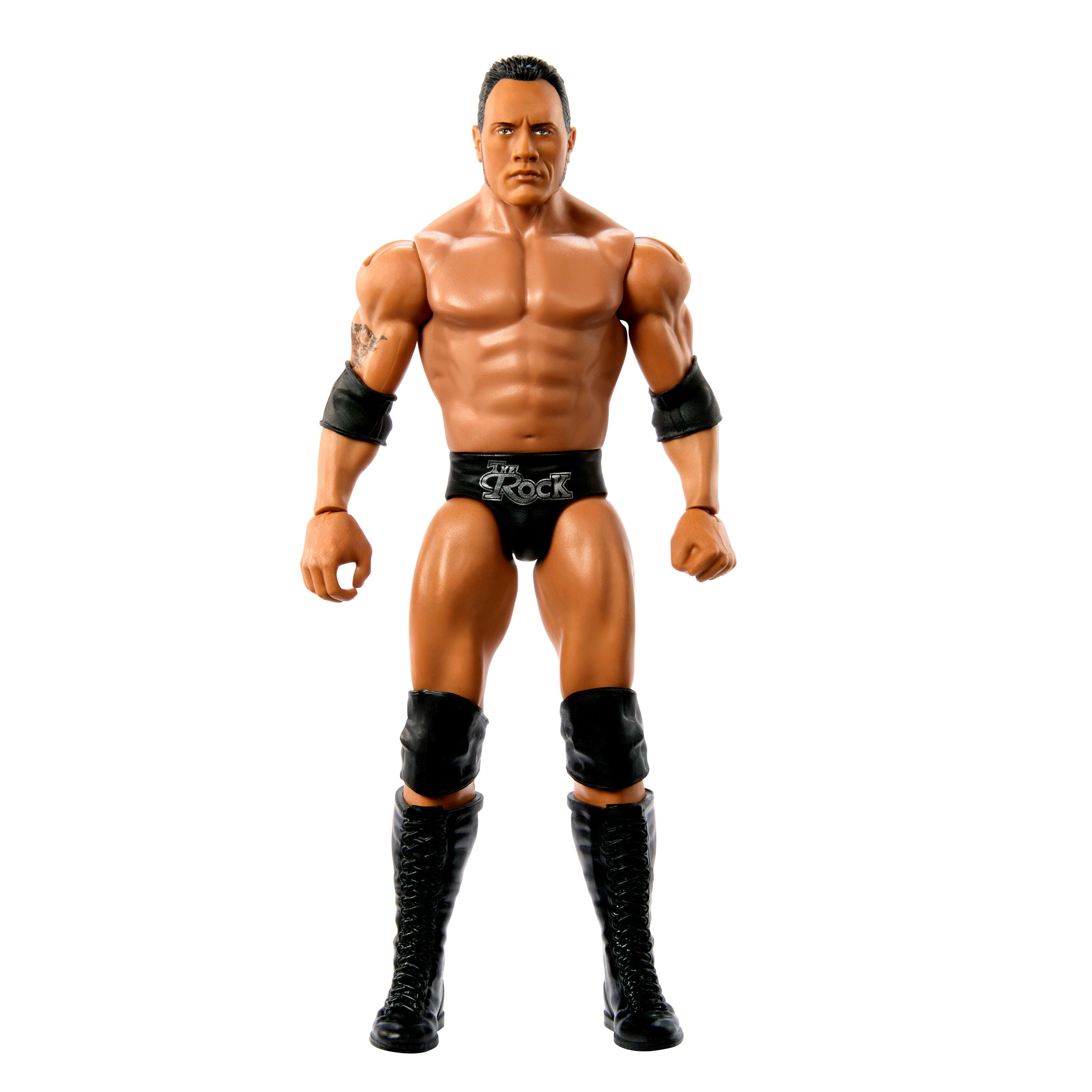 WWE The Rock Action Figure, 6-inch Collectible Superstar with