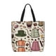 thumbnail image 1 of Fotbe Vintage Coffee Bolsa Tote con Estampado para Mujer, Bolsos con Cremallera, Bolsa de Hombro Casual de Gran Capacidad con Bolsillos Internos, 1 of 7