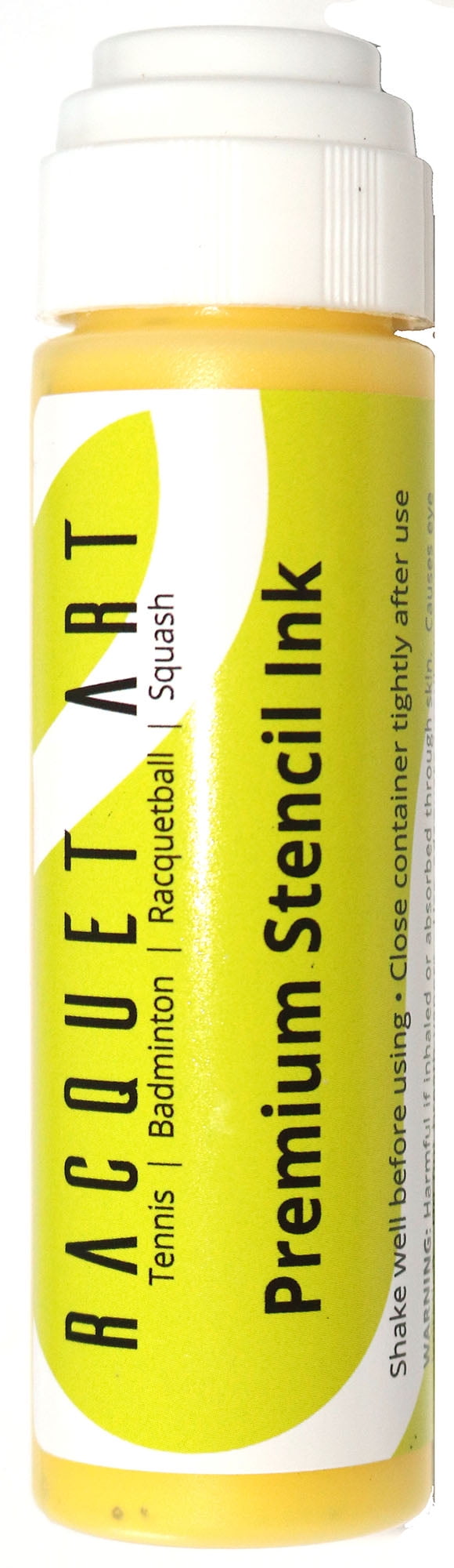 Tennis Stencil Ink by Racquet Art Yellow Click for More Colors