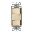thumbnail image 2 of Leviton 01754-0IS 01754-0Is Decora 15 Amps Rocker Switch Ivory, 2 of 2