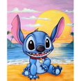 thumbnail image 1 of Disney Cartoon Character Princess Round Drill 5D DIY Diamond Painting Lilo & Stitch 3D Embroidery Cross Stitch Home Decor GiftRound 20x30cm Gao Jinjia LED, 1 of 2