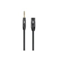 thumbnail image 2 of Monoprice XLR Male to 1/4 Inch TRS Male Cable - 25 Feet - Black | 16AWG, Gold Plated - Stage Right Series, 2 of 6