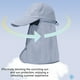thumbnail image 4 of Sombrero de Protección Solar para Hombres y Mujeres | Gorra de Pescador de 3 Formas de Uso | Chal Desmontable | Protección UV | Nylon | Transpirable | Para Senderismo, Pesca, Camping | Talla, 4 of 8