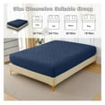 thumbnail image 4 of Diamond Grid Mattress Protector Waterproof, Ultrasonic Fabric, Bed Bug Proof, Hypoallergenic - Cooling & Silent Fitted Sheet, 4 of 8