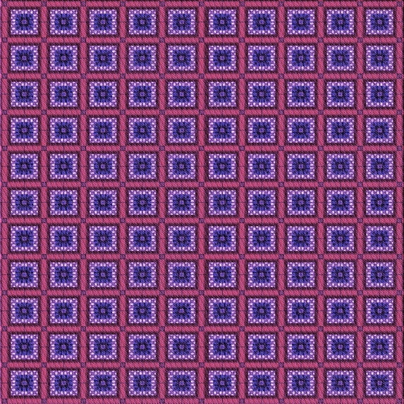 Ahgly Company Machine Washable Indoor Square Transitional Purple Area Rugs, 8' Square