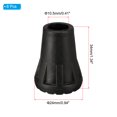 thumbnail image 2 of Uxcell 8Pcs Walking Stick Tip Replacement Protectors Accessories Trekking Pole Tips, 2 of 6