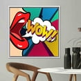 thumbnail image 4 of Lip Art Canvas, Pop Art Art Canvas, Comic Pop Art Artwork, Omg Shock Comic Printed Canvas, Urban Graffiti Canvas Art, Canvas Wall Decor - Rolled Canvas, 4 of 6