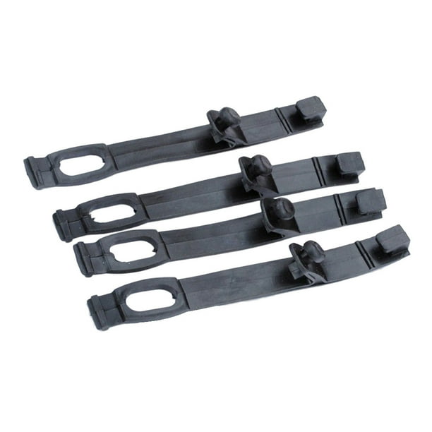Tira de goma Speravity Duradera 4 Piezas Soportes de fijación de faros ligeros Negro