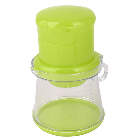 Unique Bargains Home Plastic Cylindrical Head Ring Handle Fruits Manual Juicer Squeezer