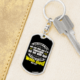thumbnail image 6 of Possible With God Mark 10:27 With Stainless Steel or 18k Gold Premium Swivel Dog Tag Keychain, 6 of 10