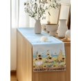 thumbnail image 5 of Table Runner 60 Inches Long for Kitchen Dining, Gnomes Sunflower Dresser Scarf Farmhouse, Dining Table Decorations for Wedding/Parties, Elegant Pastoral Summer Botanical Wooden 13 x 60 In, 5 of 8