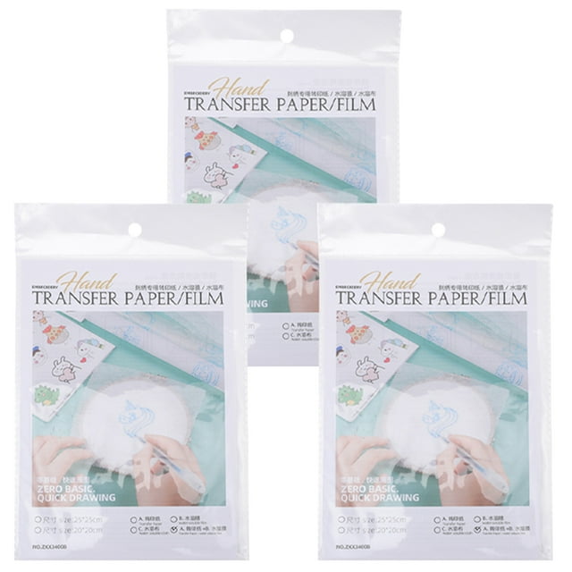 ColoMX 1 conjunto de películas solubles en agua Material de costura de bordado suministros de costura de bricolaje para ropa